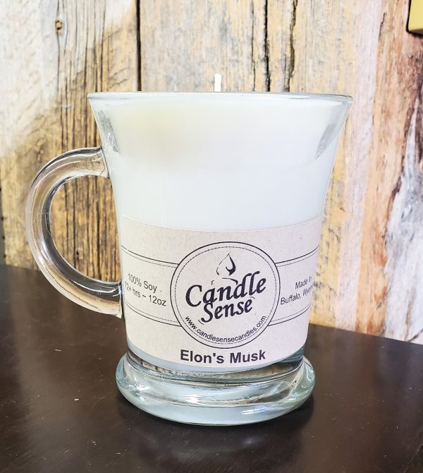 12oz Glass Mug with Elon's Musk Fragrance